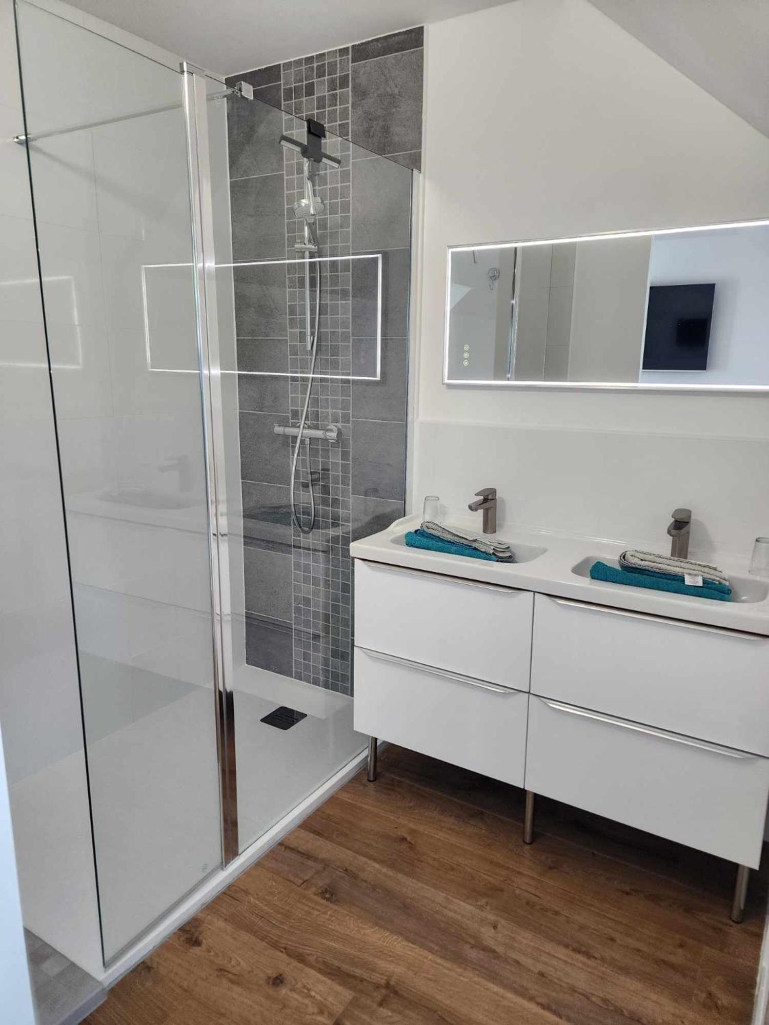 Chambre, Salle De Bain, Toilette, Salon Privatif Sainte-Marie-du-Mont  Ngoại thất bức ảnh